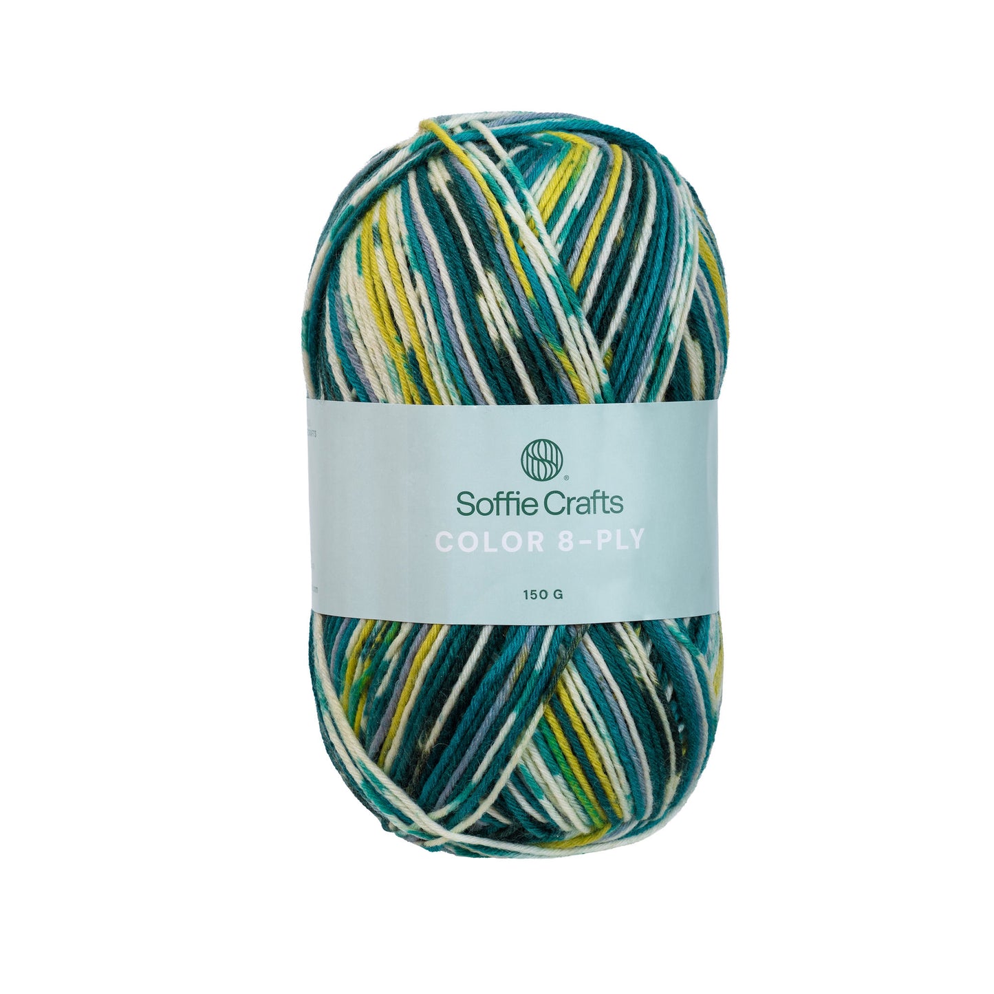 COLOR 8-diegu Soffie Crafts 150g #02003 "Svaigais Mežs" zeķu dzija