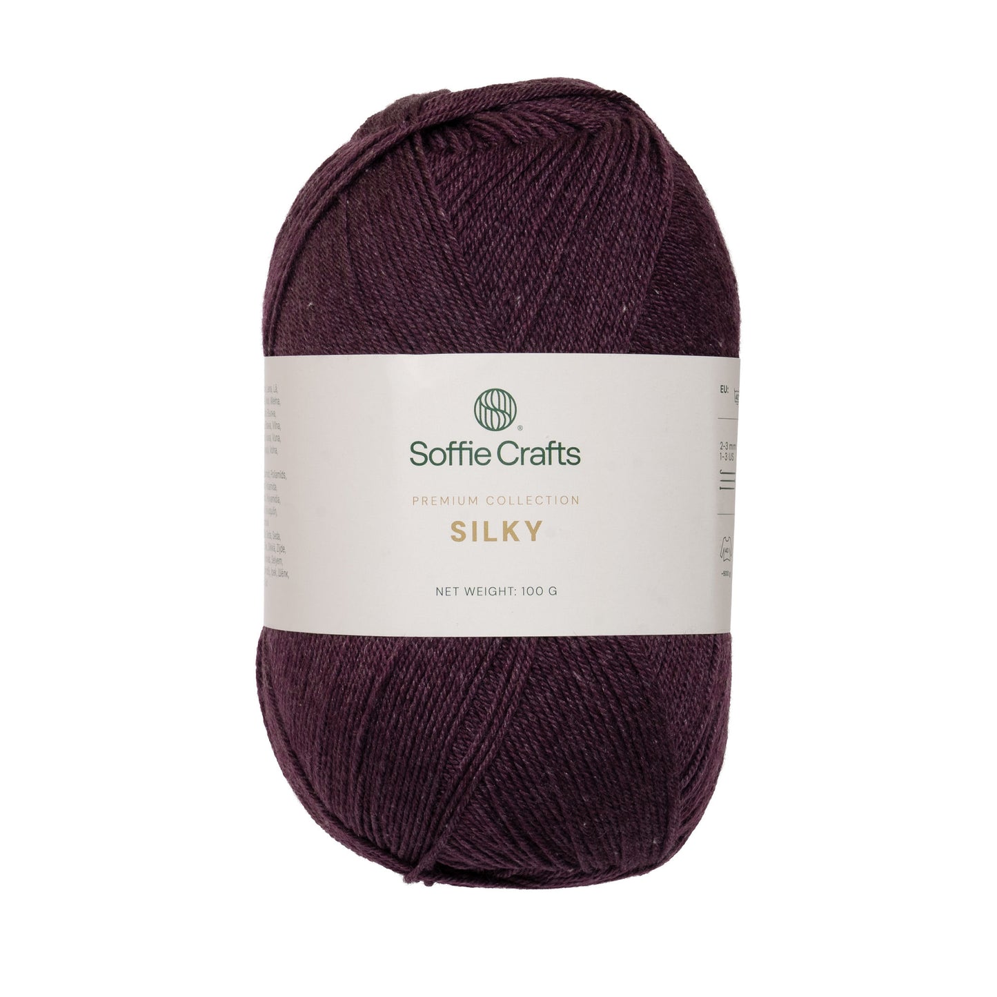 SILKY Soffie Crafts Premium Collection 100g #00045 "Violets" 4-diegu zeķu dzija