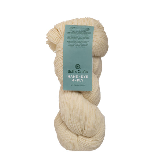 Soffie Crafts Hand-Dye 4-diegu zeķu dzija krāsošanai 100g #01992 "Dabīgs"
