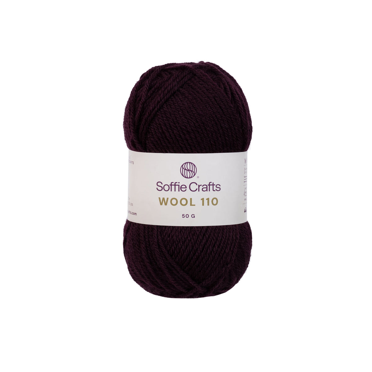 Wool 110 /Soffie Crafts/ 50g #014 "Plūmju violets"