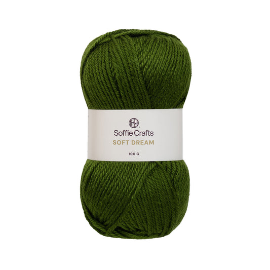Soft dream /Soffie Crafts/ 100g #00011 "Tumši zaļš"