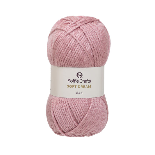 Soft dream /Soffie Crafts/ 100g #09770 "Rožu sārtums"