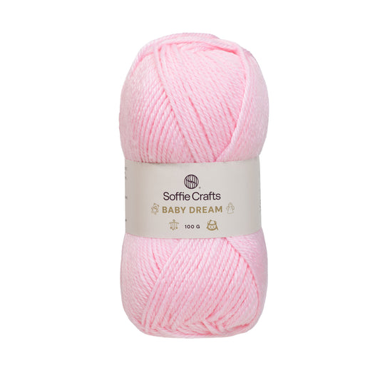 Baby dream /Soffie Crafts/ 100g #00003 "Gaiši rozā"