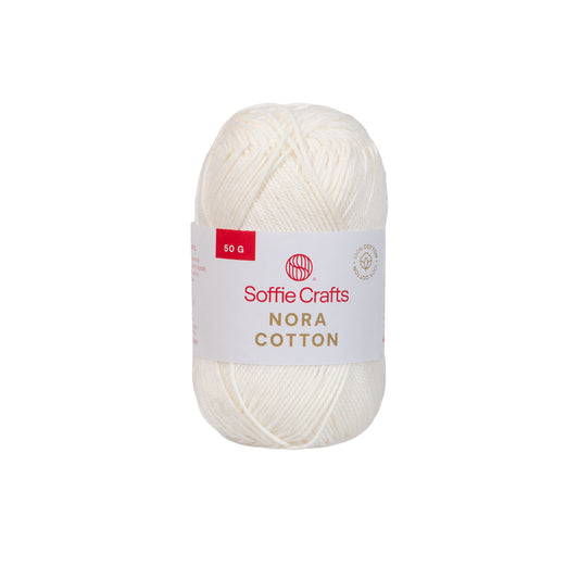 Nora Cotton /Soffie Crafts/ 50g #002 "Naturaalne"