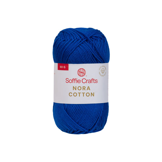Nora Cotton /Soffie Crafts/ 50g #010 "Kuninglik sinine"
