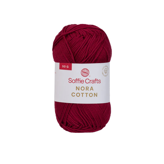 Nora Cotton /Soffie Crafts/ 50g #012 "Veinipunane"