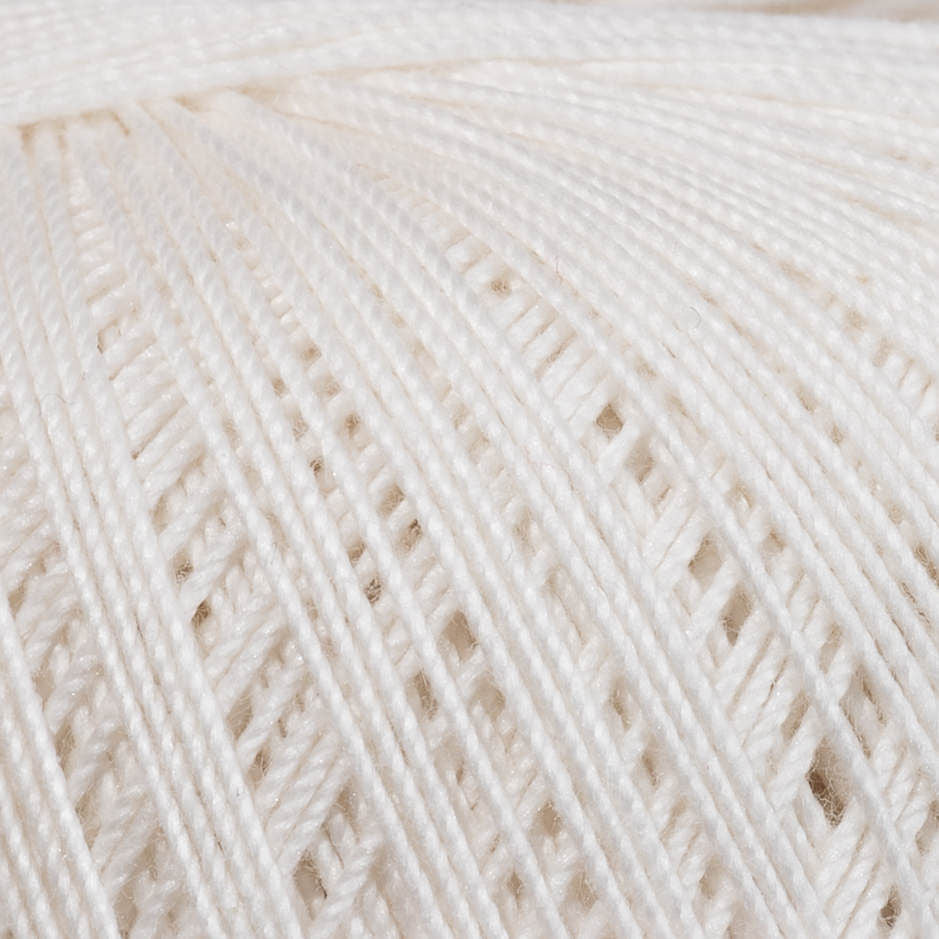 Lacy /Soffie Crafts/ 50g / No.10 #00002 "Natural white"