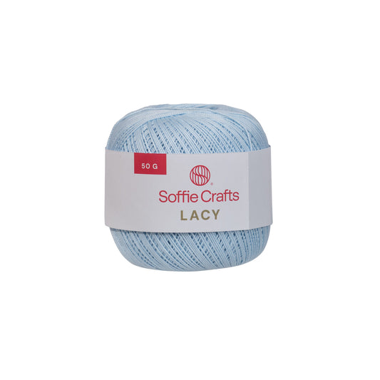 Lacy /Soffie Crafts/ 50g / No.10 #00008 "Light blue"