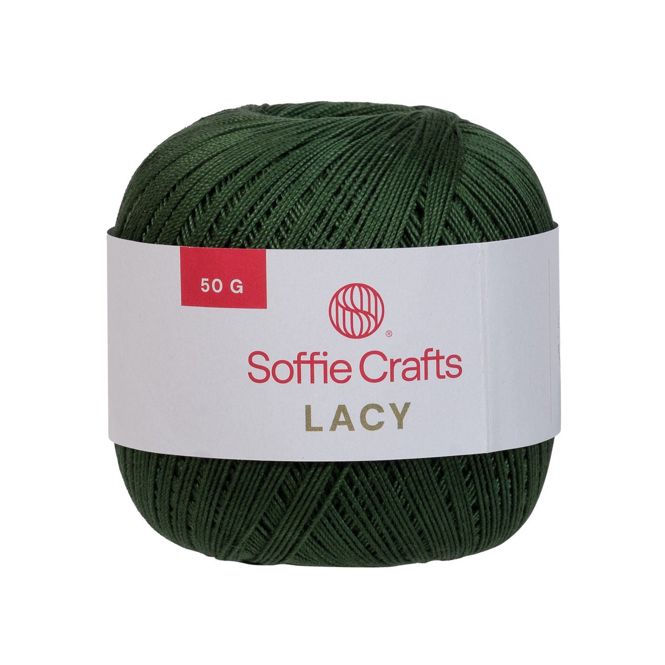 Lacy /Soffie Crafts/ 50g / Nr.10 #00012 "Egļu zaļa"