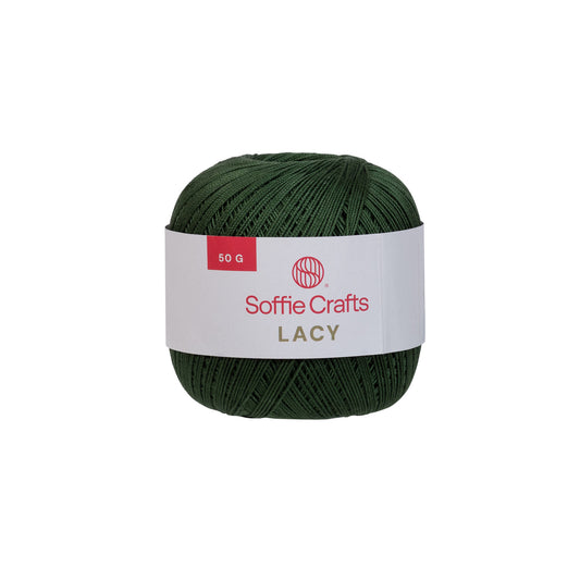 Lacy /Soffie Crafts/ 50g / No. 10 #00012 "Fir green"