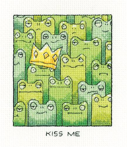 KISS ME - izšūšanas komplekts /Heritage Crafts/  9 x 11.5 cm