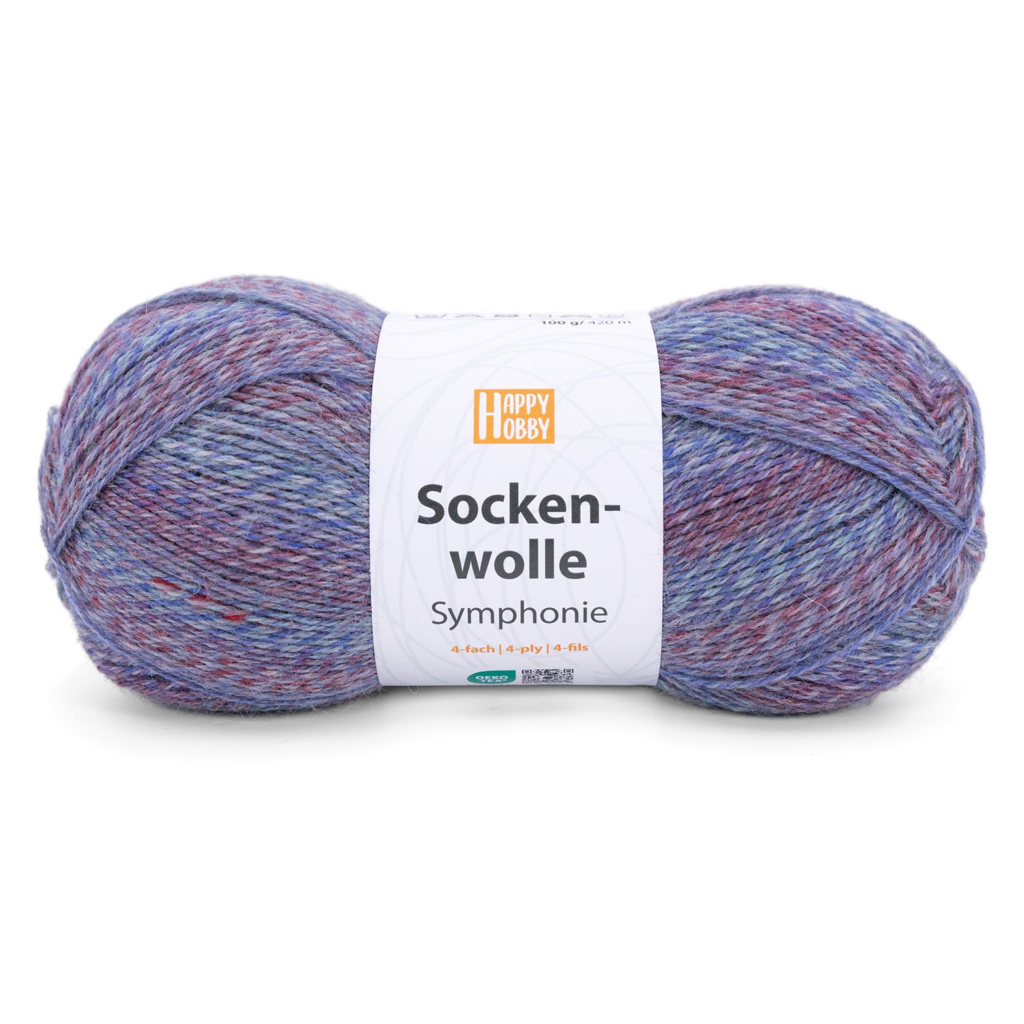 Socken-wolle Symfonie /Happy Hobby/ 4-diegu zeķu dzija 100g #01