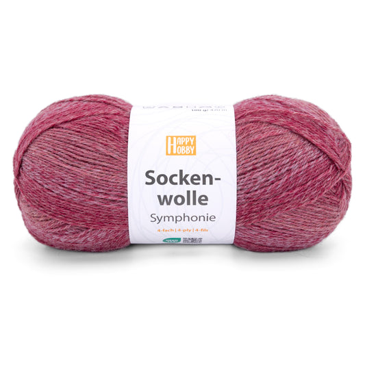 Socken-wolle Symfonie /Happy Hobby/ 4-diegu zeķu dzija 100g #02