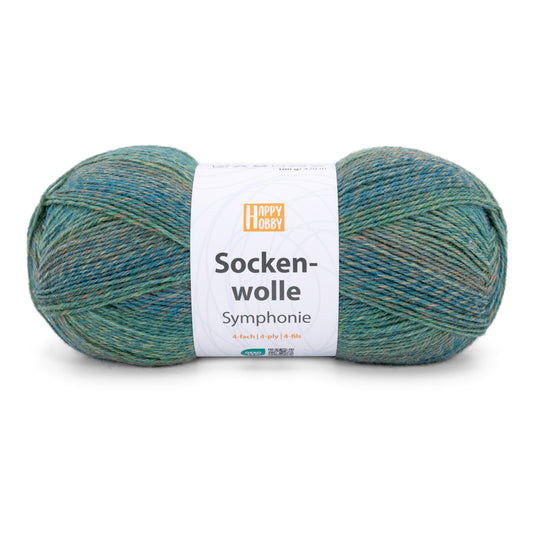 Socken-wolle Symfonie /Happy Hobby/ 4-diegu zeķu dzija 100g #03