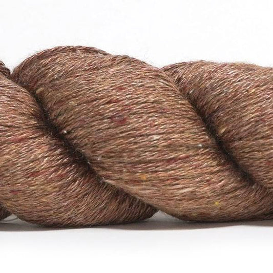 Spun Silk World TANGLED silk Nm 16/3 50g #0105 "Dzelzs garoza"