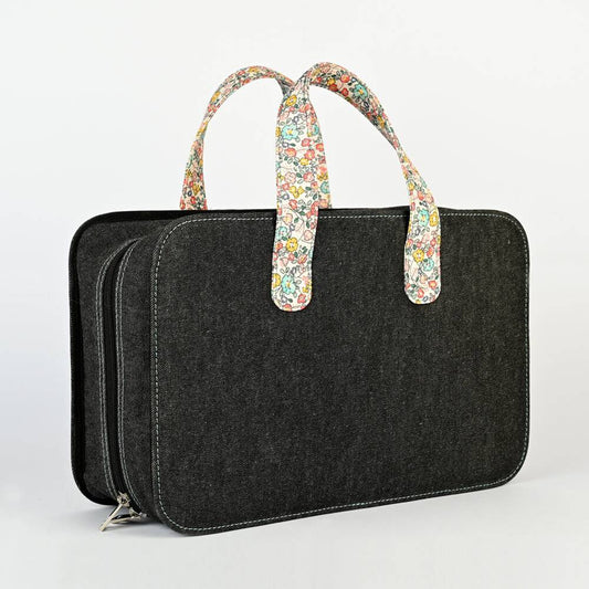 Kofera tipa soma adīšanas piederumiem BLOOM /KnitPro/ Izmērs L, 38 x 24 x 15 cm