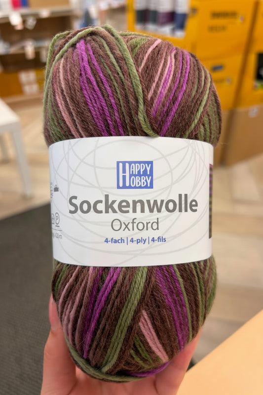 Sockenwolle Oxford /Happy Hobby/ 4-diegu zeķu dzija 100g #03