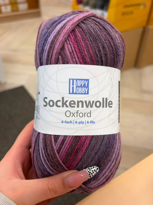Sockenwolle Oxford /Happy Hobby/ 4-diegu zeķu dzija 100g #06