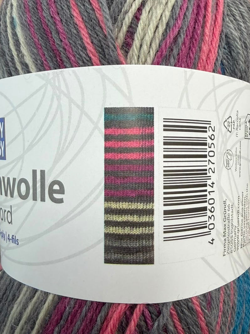 Sockenwolle Oxford /Happy Hobby/ 4-diegu zeķu dzija 100g #05