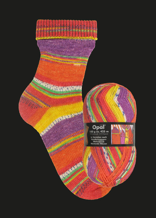 OPAL 4-diegu Hundertwasser I kolekcija 100g #1434 "Gaidīšanas mājas"