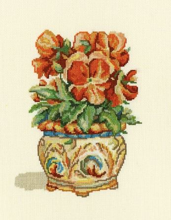 Sarkanās atraitnītes - izšūšanas komplekts /RTO/ 14 x 18 cm
