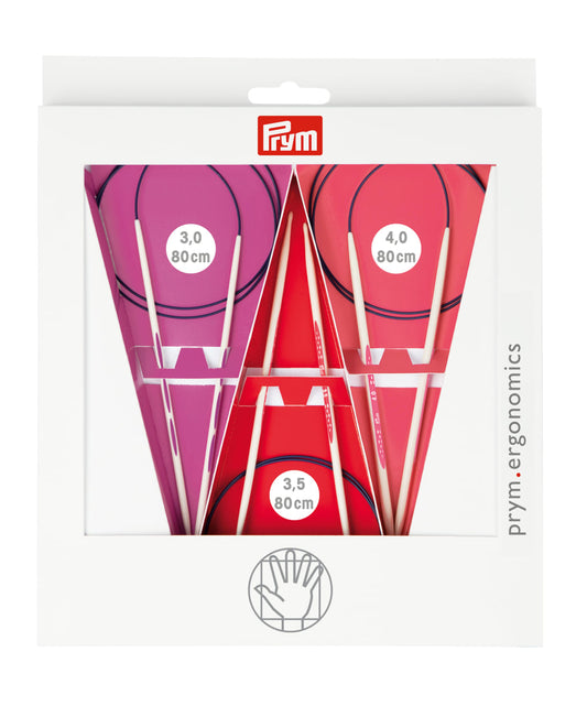 Prym Ergonomics apļa adatu komplekts 3.0-4.0 mm ||80 cm
