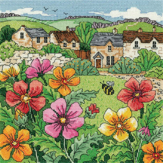 COUNTRY VILLAGE - izšūšanas komplekts /Heritage Crafts/  20.5 x 20.5 cm