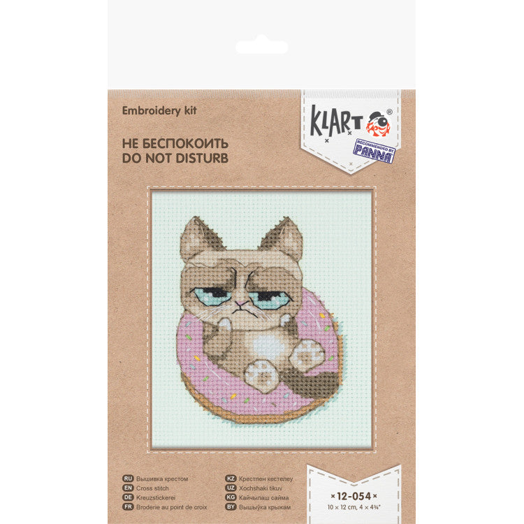 "British Cat" - embroidery kit /Alice/ 12 x 11 cm