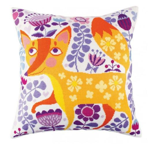 Pillow cover "Fox Beauty" - embroidery kit /RTO/ 40 x 40 cm
