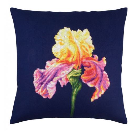 Pillow cover "Noble Iris I" - embroidery kit /RTO/ 40 x 40 cm