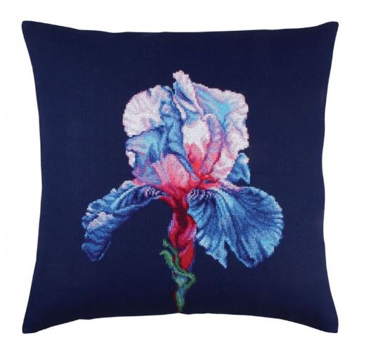Pillow cover "Noble Iris II" - embroidery kit /RTO/ 40 x 40 cm