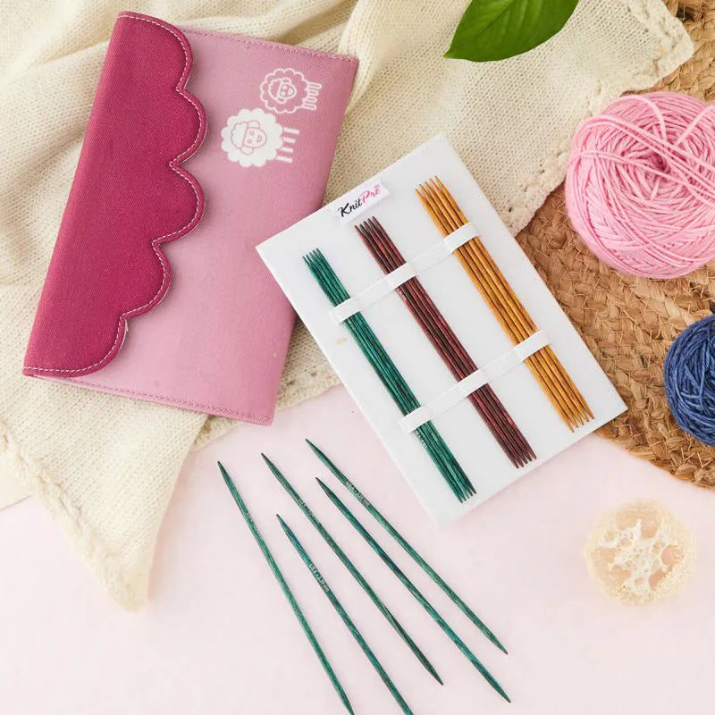 DREAMZ STARTER /15cm zeķu adāmadatu komplekts ar kabeļiem /KnitPro/ 5 izmēri