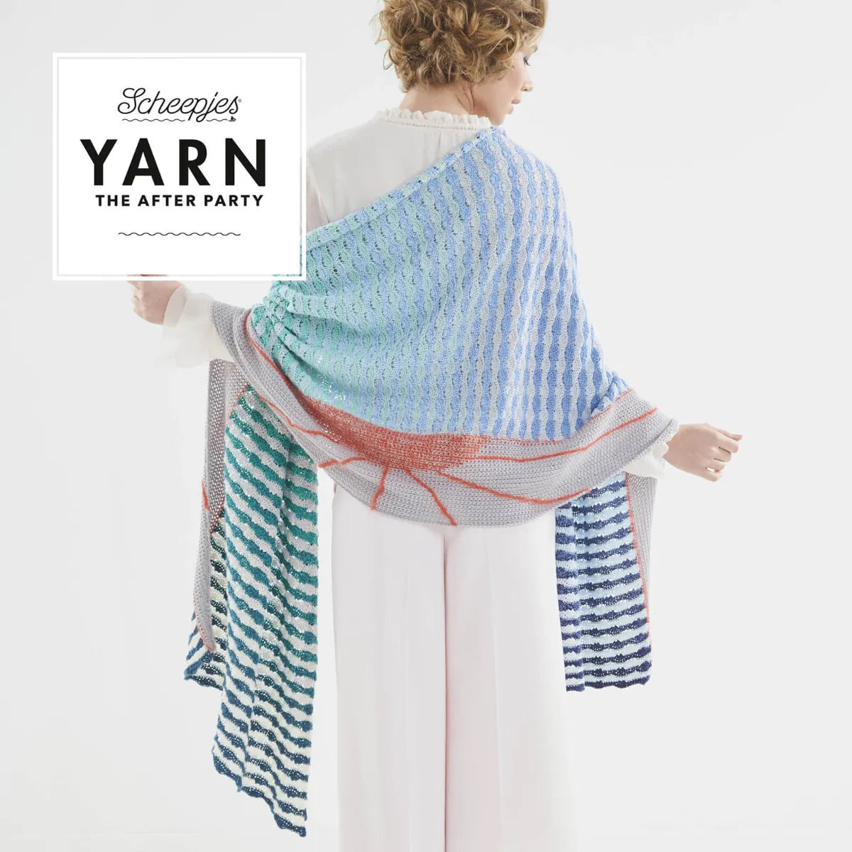 Scheepjes YARN The After Party Nr.30 - lakata šalles tamborēšanas pamācība "Alto Mare Wrap", ENG