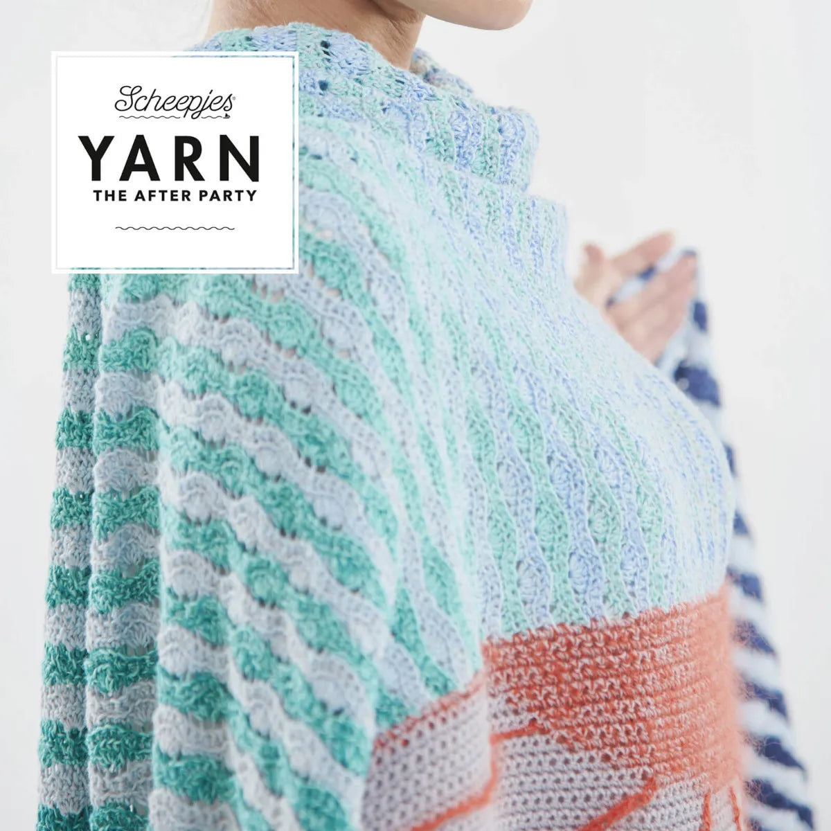 Scheepjes YARN The After Party Nr.30 - lakata šalles tamborēšanas pamācība "Alto Mare Wrap", ENG