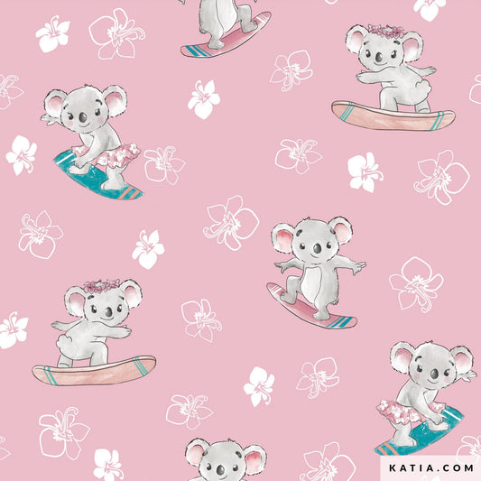 Kokvilnas audums KOALAS /Katia/ 145-150cm plats