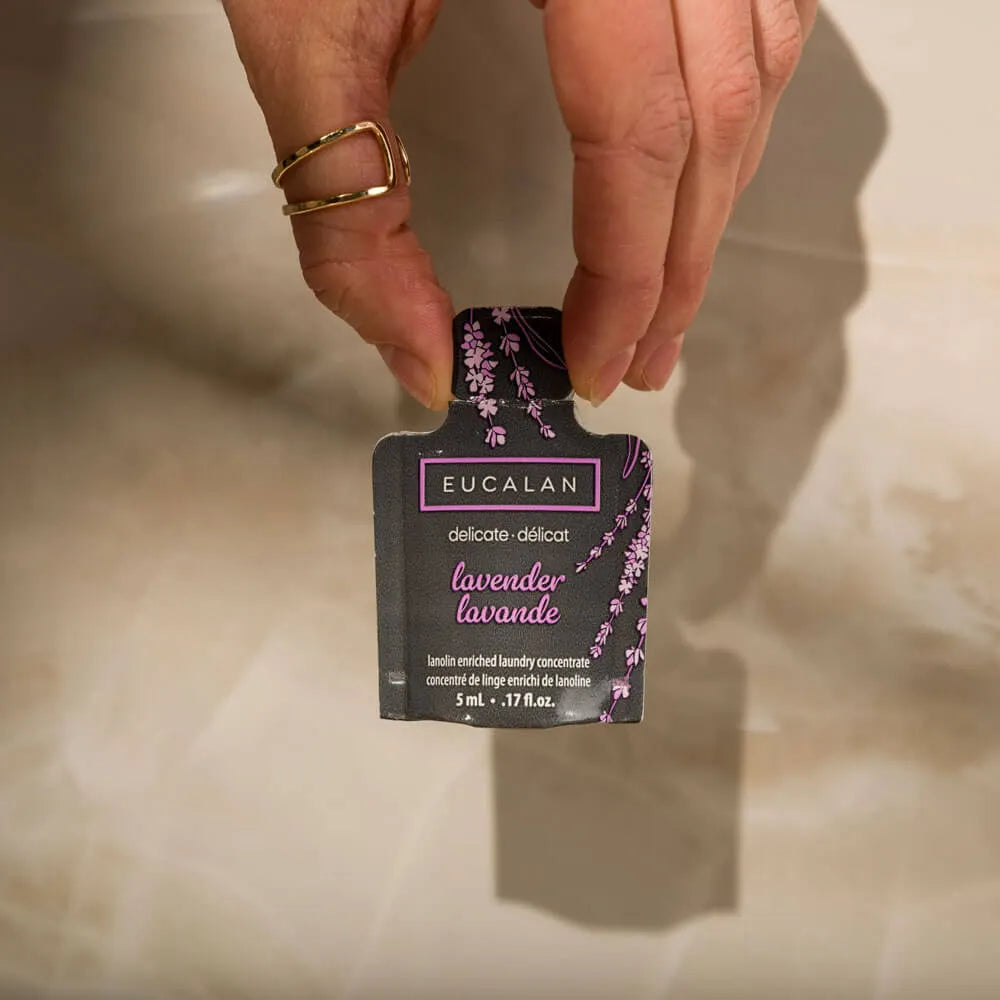 Vilnas mazgāšanas līdzeklis ar LAVANDU 5ml paraugs /Eucalan