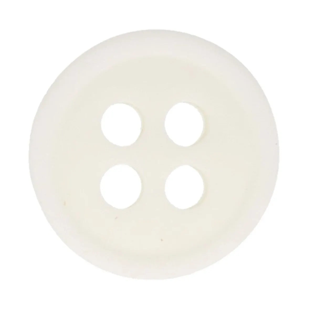 Baltas pogas Ø11mm 10 gab. /Milward/ 4 caurumi