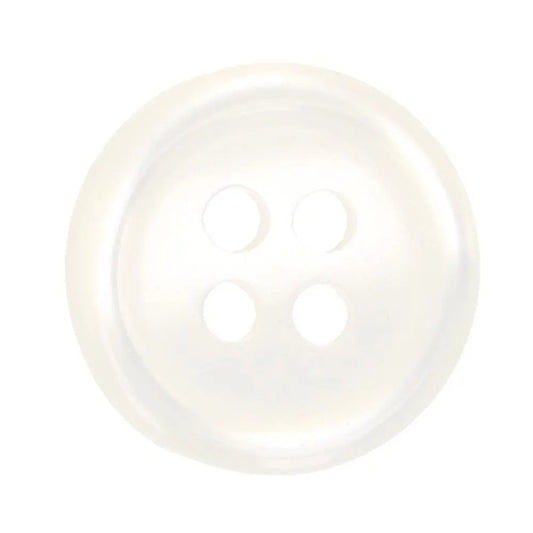 Baltas pogas Ø12mm 10 gab. /Milward/ 4 caurumi