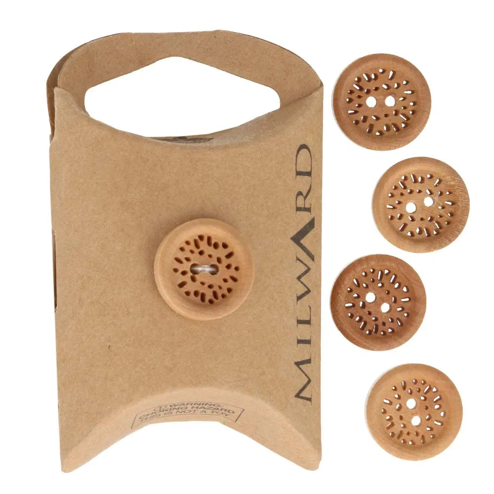 Koka pogas Ø15mm 5 gab. /Milward/ 2 caurumi