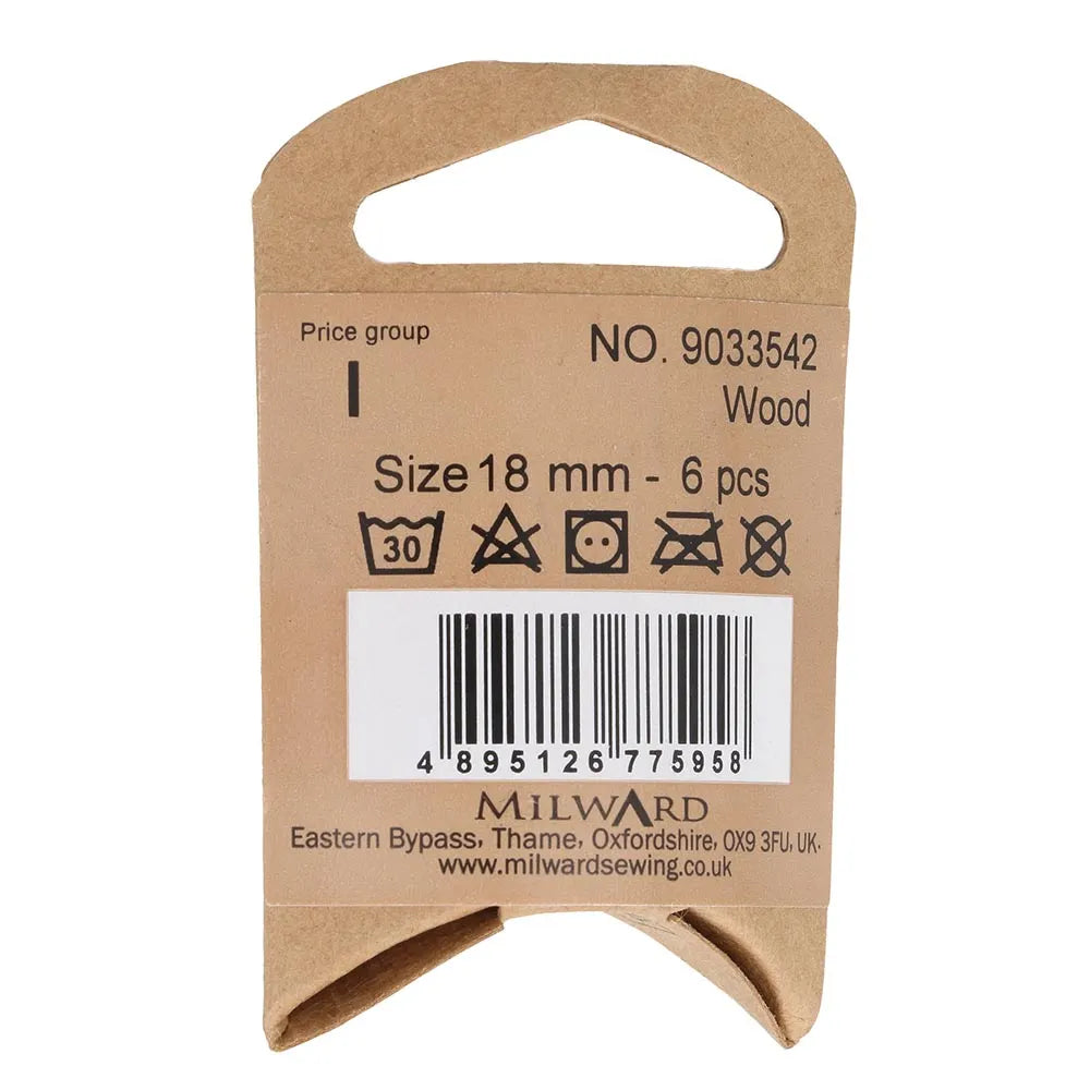 Koka pogas ar 4 caurumiem /Milward