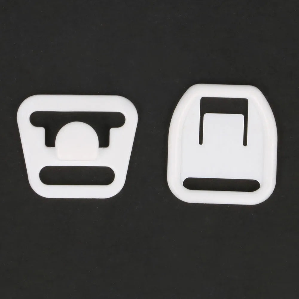 Breastfeeding clips for clothing, 2 pcs. white, 12 mm /Milward