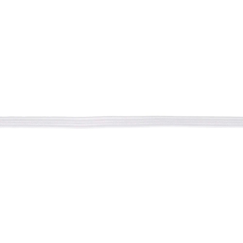 Braided rubber 3mm/ 5m - white