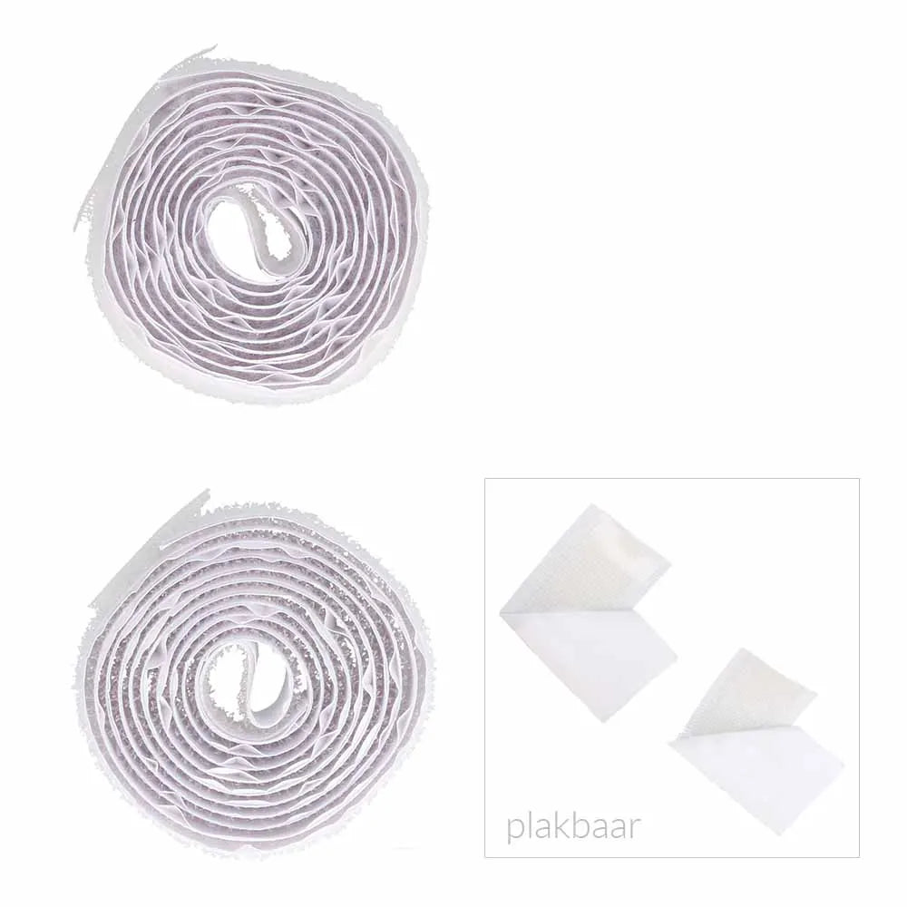 Lipīgā velkro aizdare 1.25m x 20mm /Milward/ - pielīmējama aizdare - balta
