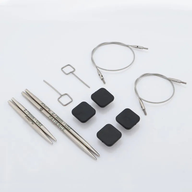 Mindful Collection PETITE COMBO 2.75mm Interchangeable Circular Needle Set /KnitPro/ 2 mini tips+2 cables