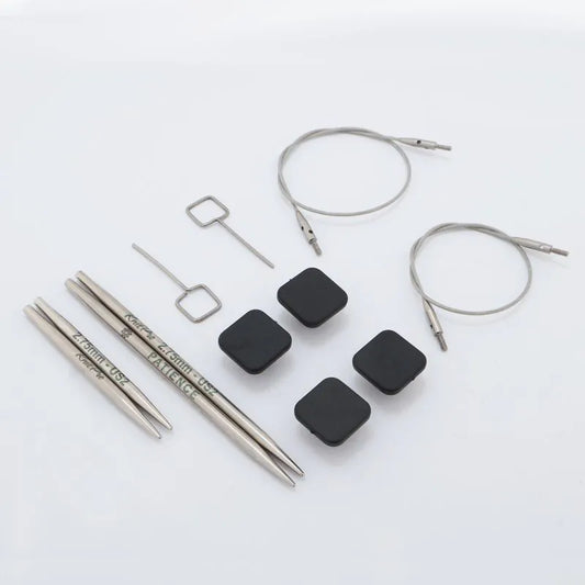 Mindful Collection PETITE COMBO 2.75mm Interchangeable Circular Needle Set /KnitPro/ 2 mini tips+2 cables