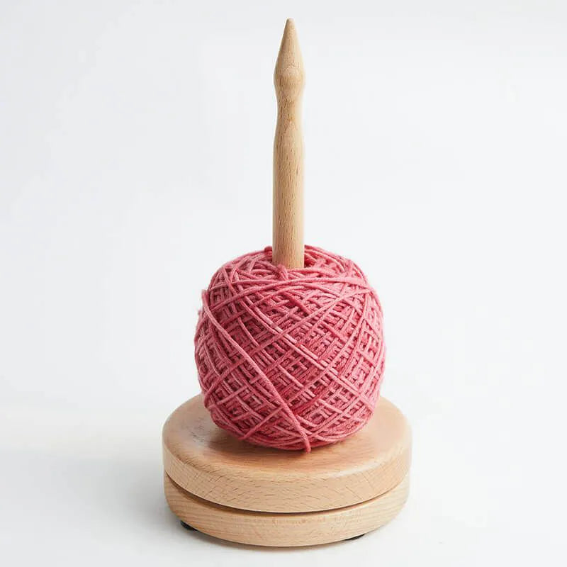 Dzijas turētājs, koka, rotējošs "Dabīgs" /KnitPro