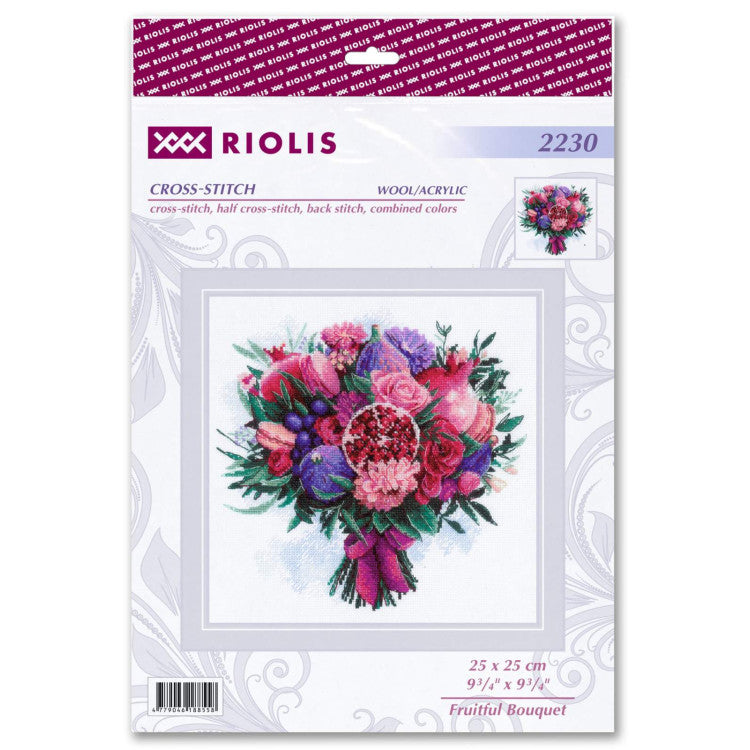 Fruit bouquet - embroidery kit /RIOLIS/ 25 x 25 cm