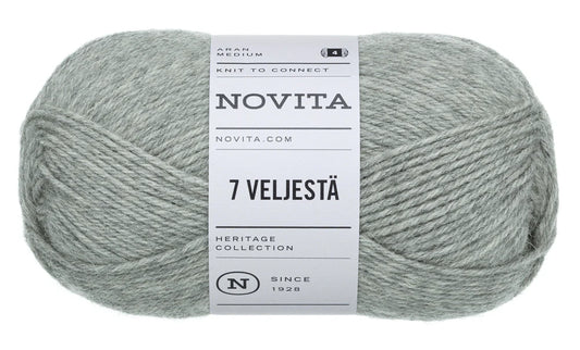 7 Brothers - 7 Veljestä /NOVITA/ 8-diegu biezuma zeķu dzija 100g #043 "Akmens"