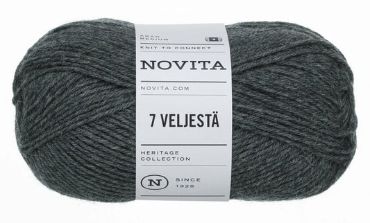 7 Brothers - 7 Veljestä /NOVITA/ 8-ply sock yarn 100g #044 "Graphite"