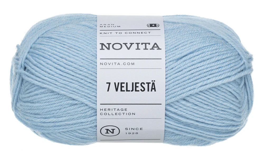 7 Brothers - 7 Veljestä /NOVITA/ 8-diegu biezuma zeķu dzija 100g #103 "Ūdens pile"
